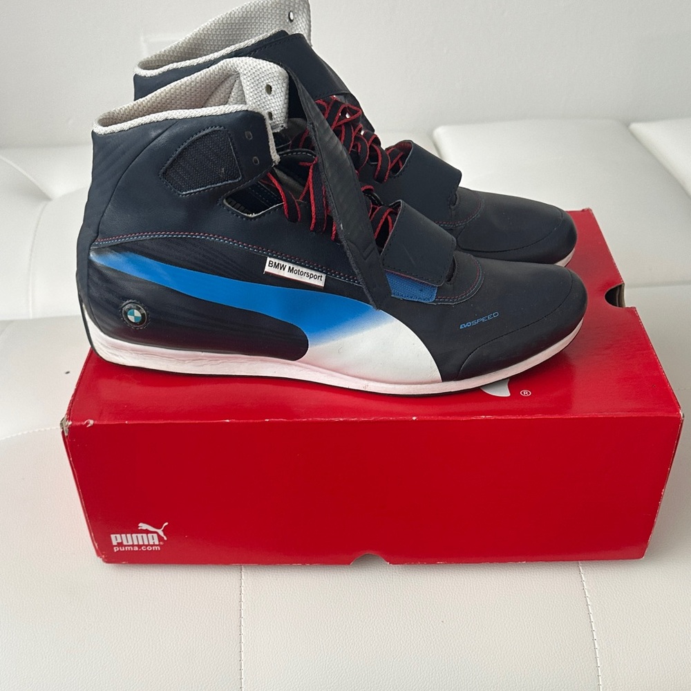 Puma BMW Motorsport Sneakers - Black, Blue, and White